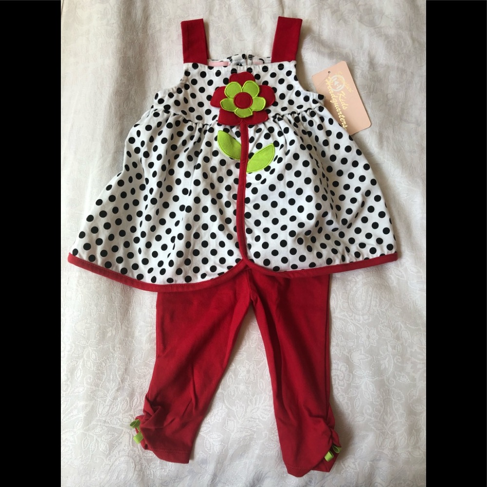 NWT adorable 24mo girls Capri pants w/ summer tank